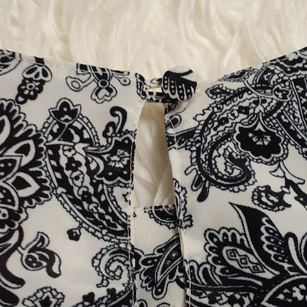 Oscar de la Renta Vintage Short Sleeve Top Size 16 - Picture 6 of 8